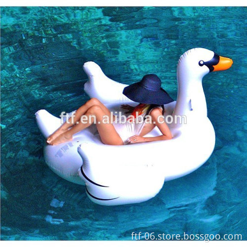 Custom water floating inflatable swan toy float